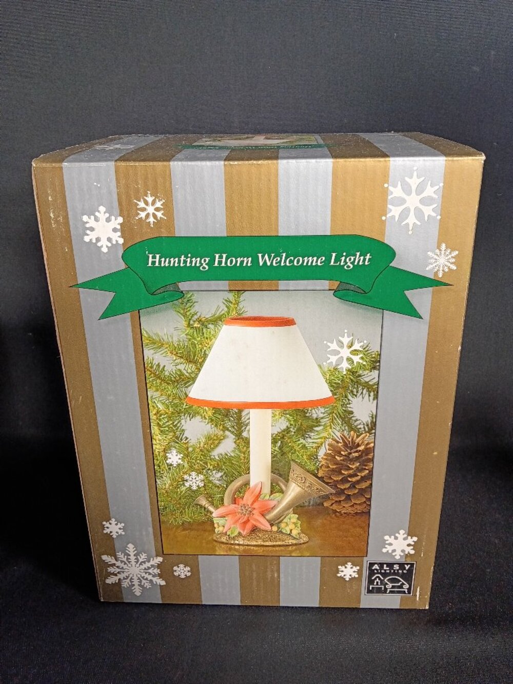 ALSY Hunting Horn Welcome Light Christmas Accent Lamp D3728 NOS Sealed